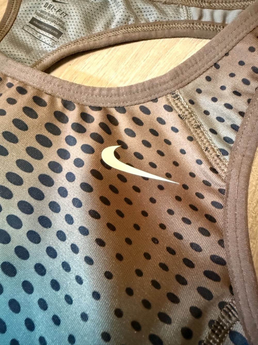 Nike Blue & Grey Gradient Racerback Tank - Picture 3 of 6